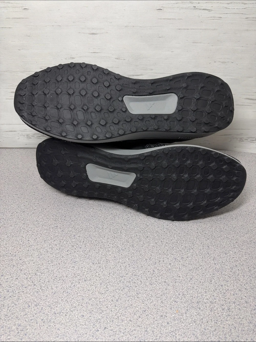 adidas Black and Gray Knit Lace-Up Sneakers